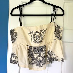 Vintage Peplum Babydoll Top